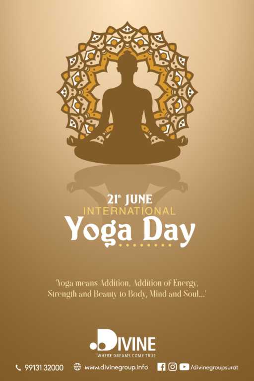 yoga day poster