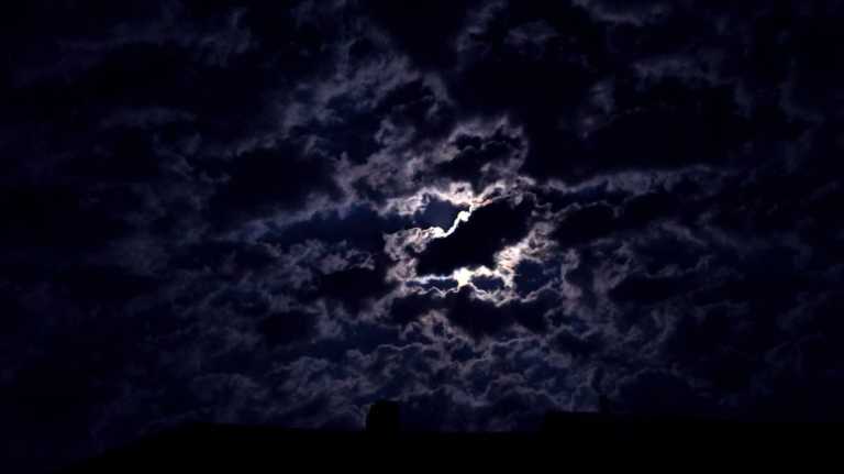 Dark loudy night sky 