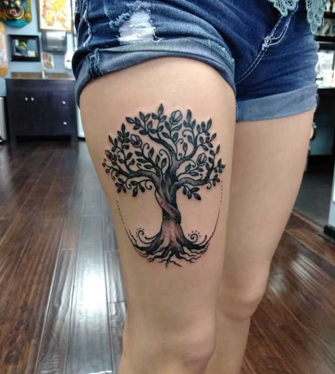  oak tree tattoo 