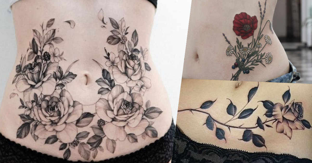 20 Awesome Stomach Tattoos For Women Ideas & Covering Stretch Marks