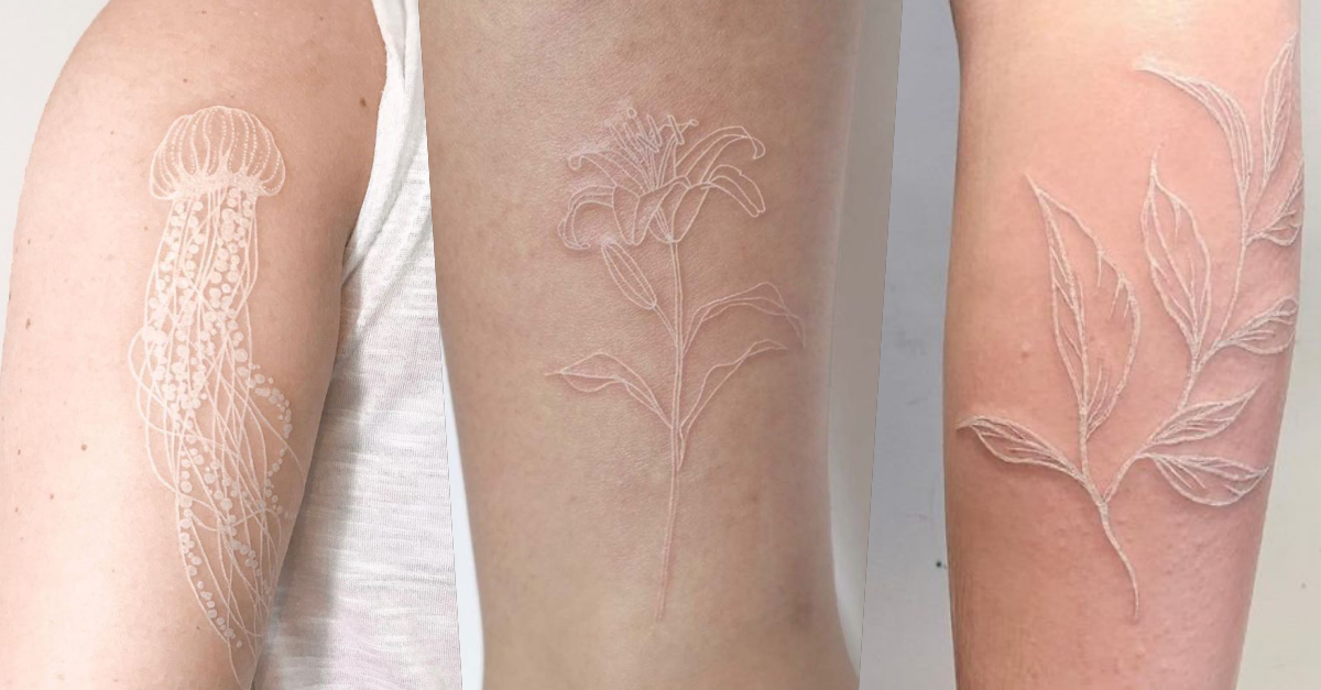 10+ Best White Ink Tattoo Ideas That You Should Not Miss