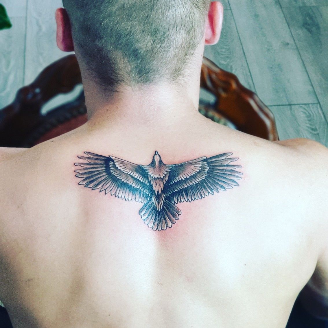  Eagle Back Tattoo Designs