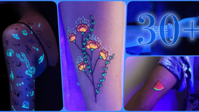 30 Awesome Glow In The Dark Tattoos Visible Under Black Light