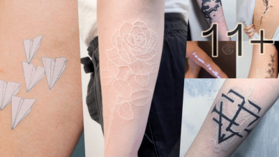 11+ Cute White Ink Tattoos: Best Design Ideas For You