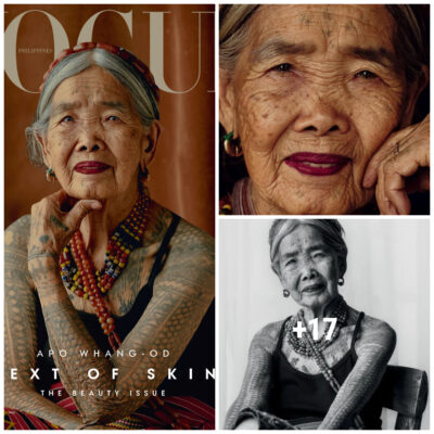 A 106-year-old Filipino tattoo artist becomes the cover model for Vogue