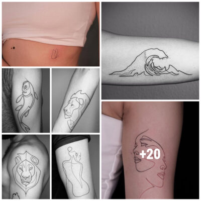 A list of the most common single-line tattoos in use today