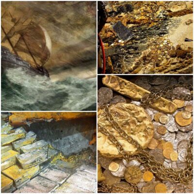 The ‘golden ships’ contain huge treasures at the bottom of the ocean