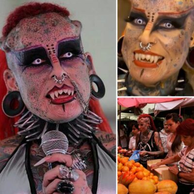 “Vampire” with the most tattoos: Now everyone accepts her everywhere