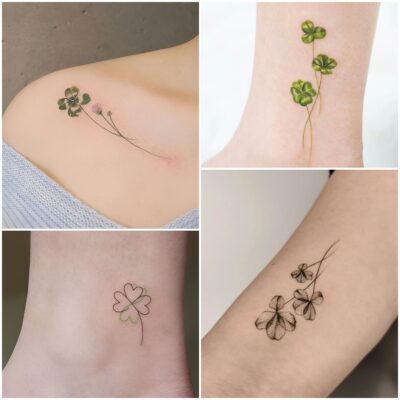Delightful and Lucky Women’s Clover Tattoo Designs