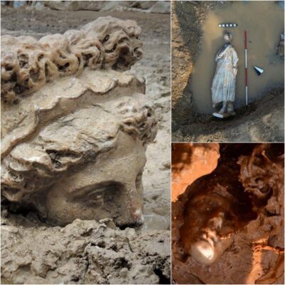 During the excavations at ancient Aizanoi accidentally found the heads of some Greek gods