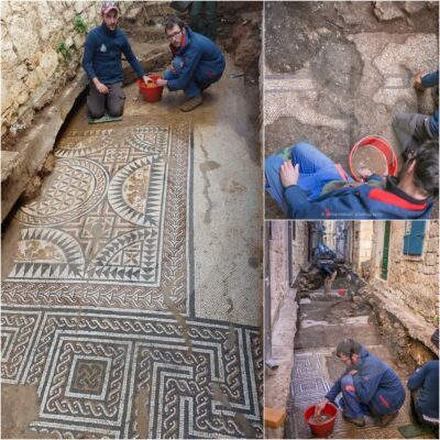 Luxury Roman urban villa dating from the 2nd century AD revealed under a stormwater canal in Hvar island’s Old Town