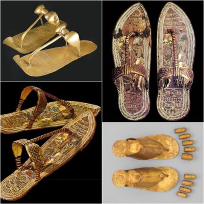 The fascinating world of ancient Egyptian golden sandals created more than 3,300 years ago