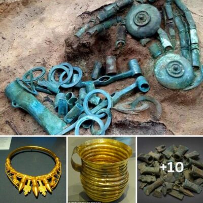 An amateur treasure hunter has stumbled upon a 3,000-year-old trove of treasure that could be worth hundreds of thousands of pounds in a field in Norfolk.