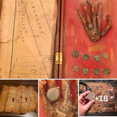 ‘Pirate treasure’: A family discovers in their grandfather’s attic including HUMAN HAND, treasure map and coins that had been ɩуіпɡ in the attic for more than 100 years without even realizing it