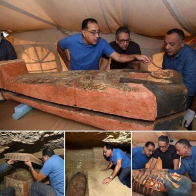 13 Intact Coffins Found in Saqqara Burial Shaft, Dating Back 2500 Years