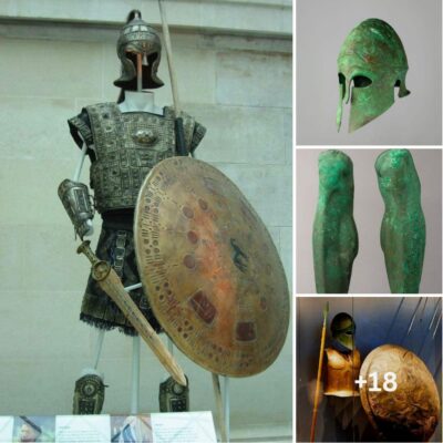 Helmets and leg armor dating to around 700–480 BC reveal the defensive equipment of warriors in Magna Graecia in the early fifth century BC