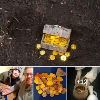 Unlucky treasure hunters dug up a trove of ancient Roman gold buried in a clay pot only to learn that they were fakes buried for the hit BBC show