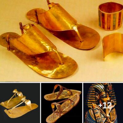The fascinating world of ancient Egyptian golden sandals created more than 3,300 years ago