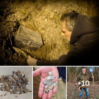 “Lucky coin” A 68-year-old man was lucky enough to unearth a pile of coins dubbed “Britain’s worst coin ever” that could be worth up to 200,000 pounds.