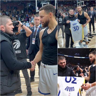 Stephen Curry gifts Khabib Nurmagomedov the game-worn jersey as the UFC Fighter has been desired for it so long