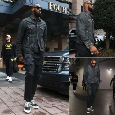 LeStyle!!! LeBron rocks an unreleased all-black outfit by Rick Owens, showcasing a cutting-edge fashion style worth emulating