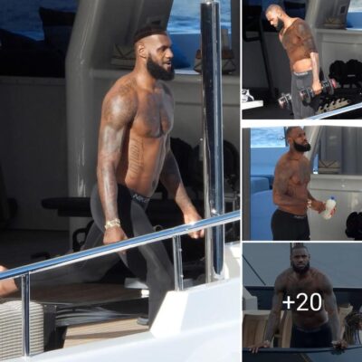 LeBron James spent time Workout on a luxury yacht during his vacation in Italy