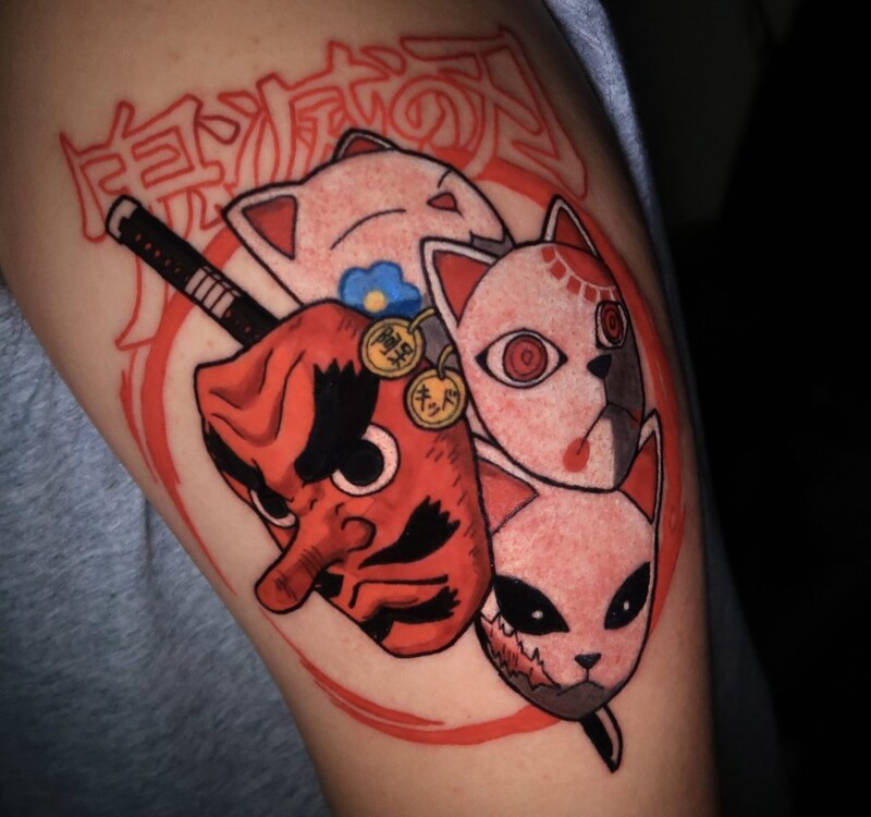 Demon Slayer Tattoo Small And Simple