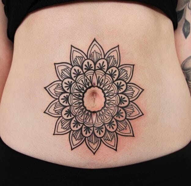 Stomach Tattoos For Women Ideas & Covering Stretch Marks