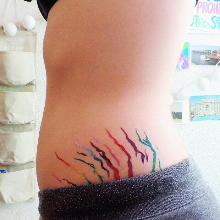 Best Stomach Tattoos Women To Cover Stretch Marks Ideas