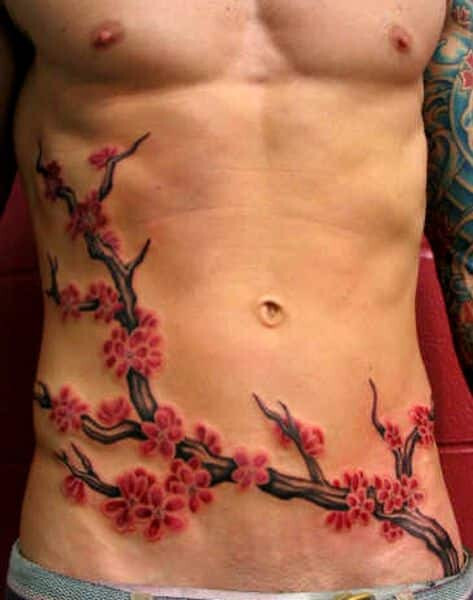 stomach tattoos for men