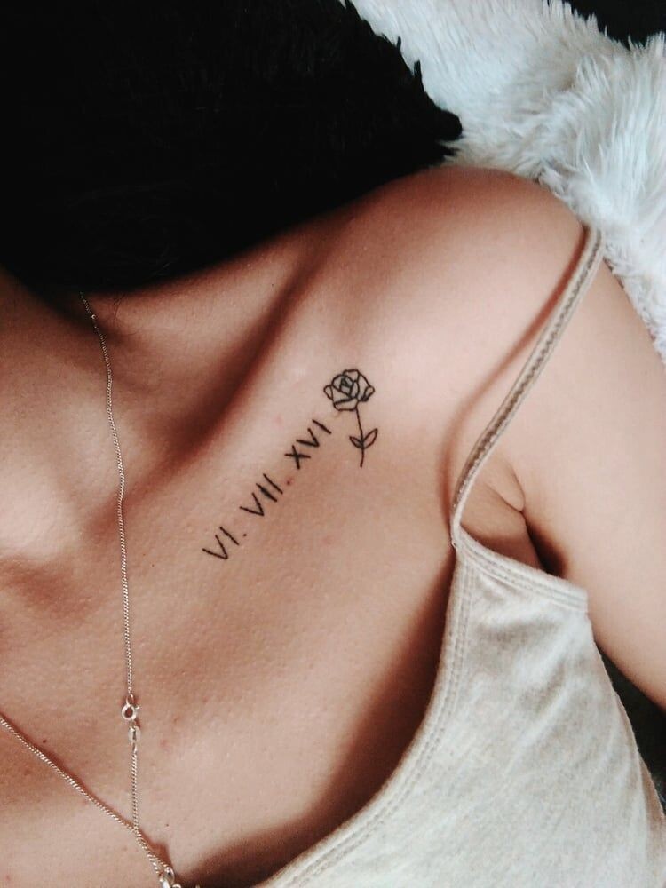 Collarbone Tattoos For Women